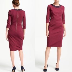 Boden Polperro Ottoman Grosgrain Trim Dress
In Mulled Wine - 12L